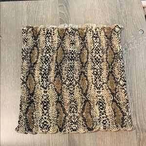 snakeskin tube top